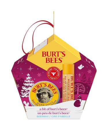 Burt's Bees A Bit of Burt's Bees Beeswax Lip Balm and Hand Salve Gift Set Natural Origin Skin Care and Lip Care 2-Piece Set 0.15 oz./0.3 oz. - Buy Online on GoSupps.com