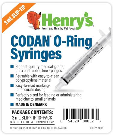 CODAN Slip-Tip O-Ring Syringes 3 mL (Pack of 10) - High-Quality Precision Performance - Buy Online on GoSupps.com