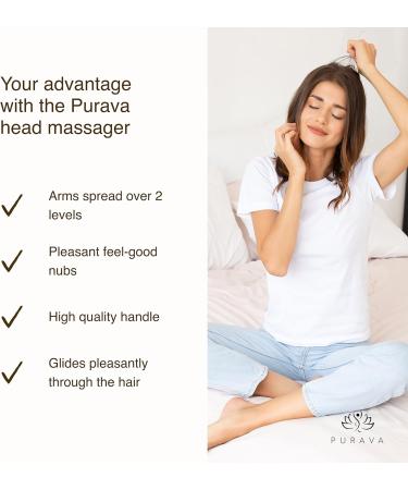 Buy Purava Head Massage Device - Original 20-Finger Head Crawler Spider - Premium Gift for Relaxation - Silver Edition - International Shipping Available - Buy Online on GoSupps.com