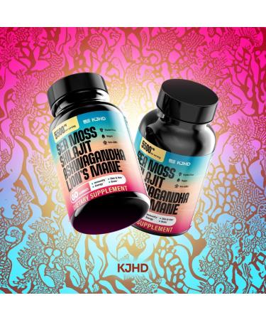KJHD Shilajit Ashwagandha Gummies with Sea Moss Beet Root Lion s Mane Mushroom & Black Seed Oil Organic Herbal Superfood Supplement 60 Vegan Gummies 1 Month Supply (60 Count) - Buy Online on GoSupps.com