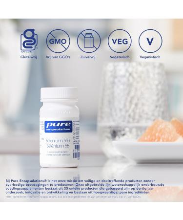 Pure Encapsulations Selenium 55 Contributes to the Normal Functioning of the Immune System Contributes to the Maintenance of Normal Hair and Nails 90 Capsules - Buy Online on GoSupps.com