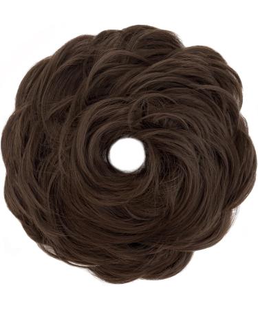 S-Noilite Women's Hair Scrunchie Messy Bun Updo Chignon Ponytail Extensions - Med Light Brown 8 - Buy Online on GoSupps.com