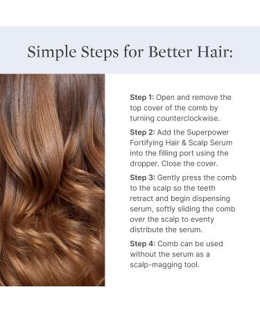 Better Not Younger Superpower Hair & Scalp Duo Set - Strengthening Serum & Liquid Comb for Thicker Healthier Hair - 600ml - Buy Online on GoSupps.com