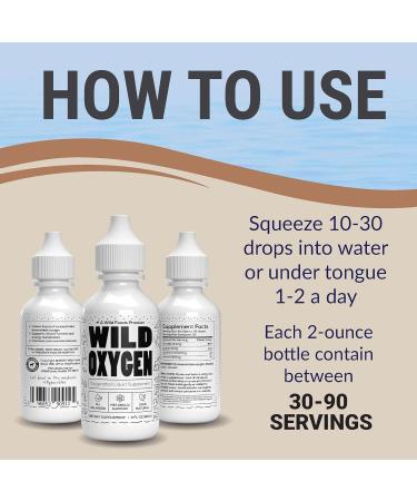 Wild Oxygen Mineral Supplement Liquid Formula - 2 oz Oxygen Boost Drops - Buy Online on GoSupps.com