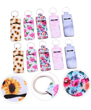 FRCOLOR Shampoo Lipstick Set Lip Balm Set Mini containers Shampoo Container Mini Keychain Neoprene Key Chain Lip Balm Holder Lip Balm Sleeves Keychain Lipstick Bag Holder Lipstick - Buy Online on GoSupps.com