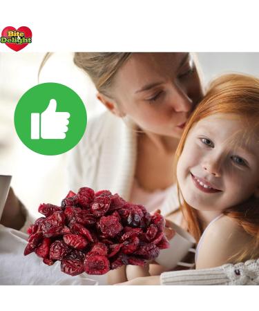 Bite & Delight 8kg Dried Cranberries - Fresh Dried Fruit Low Sugar Tangy Reusable Tin Dried Cranberries Healthy Snack - Buy Online on GoSupps.com