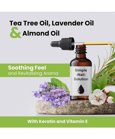 Nourishing Tea Tree and Vitamin E Nail Solution with Keratin - Growth, Strength, Repair, Cuticle Care - Buy Online on GoSupps.com