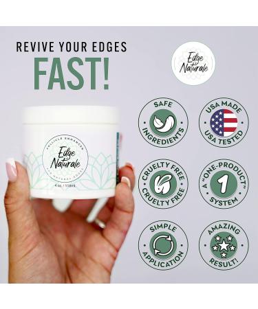 Edge Naturale Follicle Enhancer - Natural Edges Growth Treatment for All Hair Types - Repair & Regrow Hair Edges - Made in the USA - 4 Ounce - Buy Online on GoSupps.com