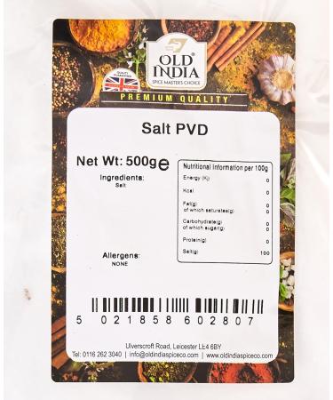 Old India Salt PVD 500g - Premium Quality Salt for Cooking and Seasoning - Buy Online on GoSupps.com