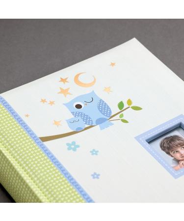 Kusso Blue Sleepy Owl Children's Photo Album - Personalize with 200 6x4 Inch Photos for Babies, Toddlers, and Kids - Buy Online on GoSupps.com