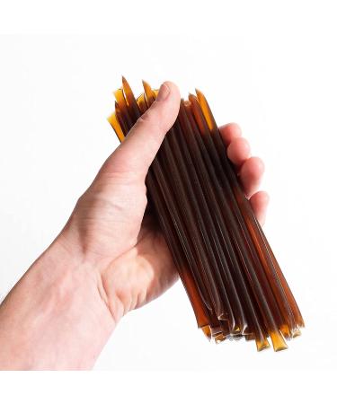 Bees Knees Meyer Lemon Honey Sticks - 50 Wildflower Honey Straws Infused with Citrus | Tea Accessories and Foodie Gifts - Buy Online on GoSupps.com