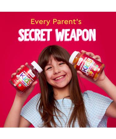 Organic Kids Apple Cider Vinegar Gummies by Feel Great Vitamins | Rich in Digestive Enzymes & Natural Antioxidants for Gut Health | Kids Gummy Supports Healthy Nutrient Absorption | 60 Day Supply - Buy Online on GoSupps.com