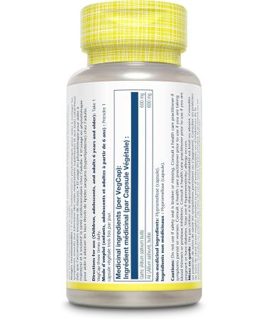 SOLARAY Garlic Bulb 600mg | Organically Grown | Heart Health & Herbal Support | Allium Sativum Whole Bulb | Dietary Supplement | USDA Organic Vegan Lab Verified | 100 Organic Capsules - Buy Online on GoSupps.com