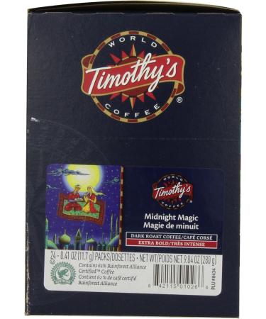 Timothy's World Coffee Midnight Magic K-Cup Portion Pack for Keurig Brewers 96-Count - Buy Online on GoSupps.com
