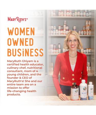 MARYRUTH'S Liquid Multivitamin+Hair Growth | Biotin 10000mcg | Lustriva Hair Growth Supplement | Clinically Tested in Women for Thicker Hair&Facial Wrinkle | Skin Care | Ages 18+ | 15.22 Fl Oz Peach Mango 15.22 Fl Oz (Pack  - Buy Online on GoSupps.com