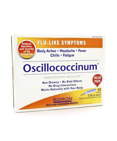 Boiron Oscillococcinum Quick-Dissolving Pellets 6 Each (Pack of 4)