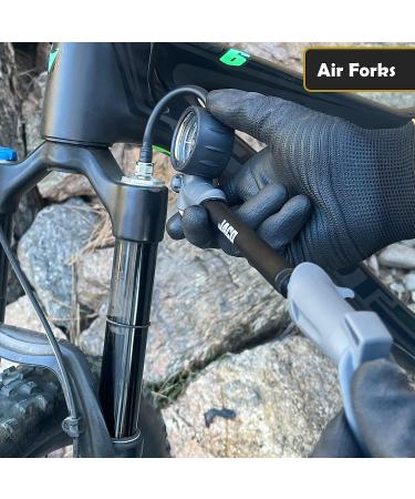 JACO ShockPro MTB Shock Pump - 300 PSI | High Pressure Mountain Bike Air Fork Pump - Buy Online on GoSupps.com