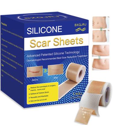 Silicone Scar Sheets 6 Pack For C-section Scar Treatment Surgery Burn Post-acne Marks & Stretch Marks 4*150cm