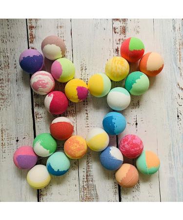 Purelis 40-Count Moisturizing Bath Bombs Gift Basket with Essential Oils & Shea Butter - Organic, Individually Wrapped Bath Bombs in Gift Box - Perfect Gift for Women & Kids - Buy Online on GoSupps.com