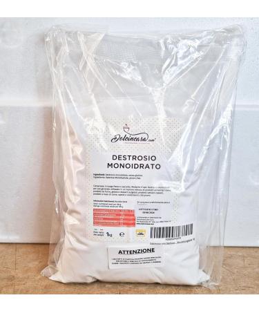 Dolcincasa Com Dextrose Monohydrate - 1kg Crystalline Glucose for Meat Ice Cream & Dietary Supplements | Gluten-Free Frost Protection Agent - Buy Online on GoSupps.com