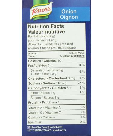 Knorr Lipton Recipe Onion 4s Soup Mix (Less Salt) 16-Count - Buy Online on GoSupps.com