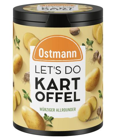 Ostmann spice - Let's do potato |Spice salt for fried potatoes potato puree or gratin |Spicy all -rounder with toasted onions and nutmeg |90 g in recyclable metal box potato all -rounder - Buy Online on GoSupps.com