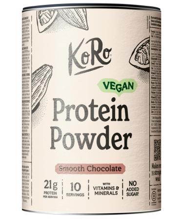 KoRo KoRo - Vegan Chocolate Flavor Protein Powder 300g - Rice Pea and Soy Protein - Creamy and Sweet Taste - Rich