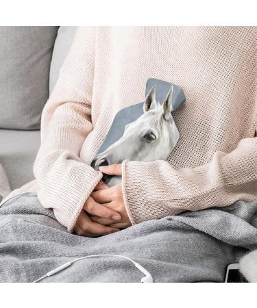 Hot Water Bottle with Lid - Rubber Horse Design for Pain Relief Cramps & Foot Warmer - Hot & Cold Therapy - Buy Online on GoSupps.com