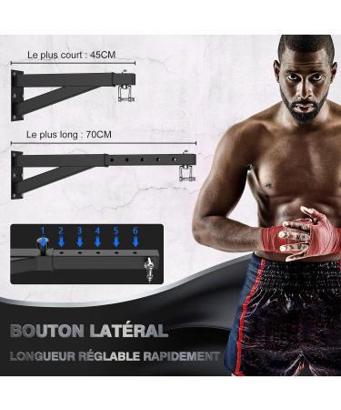Imaycc BoxSack Heavy Load Punching Bag Stand | Adjustable Wall Bracket for Home & Gym | Supports Up to 400kg for Muay Thai Bags - Buy Online on GoSupps.com