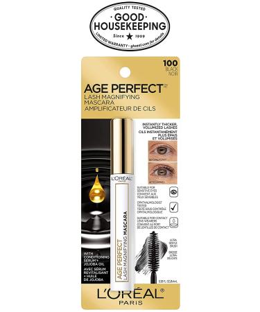 L'Oreal Paris Age Perfect Lash Magnifying Mascara Black - 0.28 oz | Washable Mascara - Buy Online on GoSupps.com