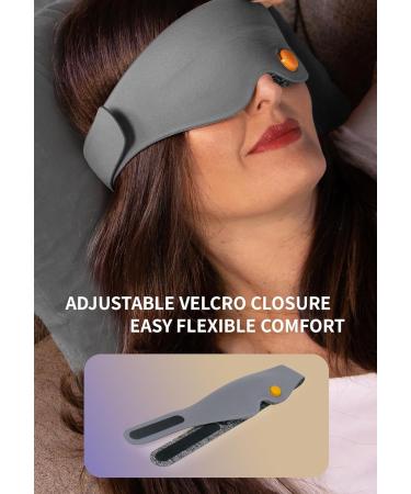 Buy 3D Contoured Sleep Mask - Soft Travel Eye Mask for Men & Women | Zero Eye Pressure Night Blindfold - Buy Online on GoSupps.com