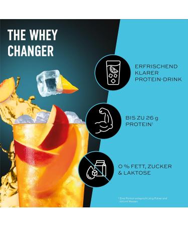 ESN Isoclear Whey Isolate Protein Powder - Mango Peach Iced Tea 908g | Delicious Clear Whey Quality Tested Made in Germany - Buy Online on GoSupps.com