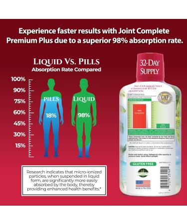 Tropical Oasis Joint Complete Premium Plus - Glucosamine Chondroitin MSM Plus 800mg Turmeric - 98% Max Absorption – 32oz - Buy Online on GoSupps.com