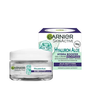 Garnier Hyaluron Aloe Hydra Booster Gel-Cream Night Care - Moisturizing & Refreshing 50ml (Pack of 3) - International Shipping Available - Buy Online on GoSupps.com