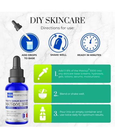 Skin Perfection Matrixyl 3000 Anti-Aging Peptide Serum Booster - Look Years Younger - Buy Online on GoSupps.com