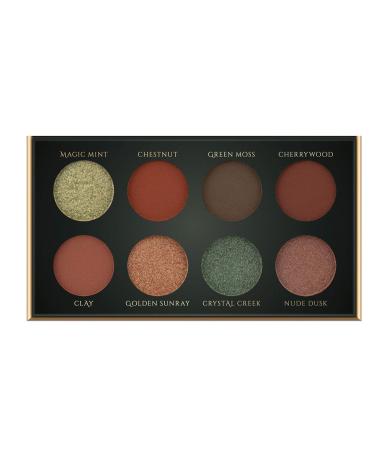 Shop Luvia Vegan Hidden Forest Eyeshadow Palette - Matt & Glitter - Sustainable Microplastic-Free Cosmetics - Buy Online on GoSupps.com