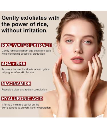 Glow Rice Ampoule Duo White & Black Rice Exfoliating Essence Serum with Hyaluronic Acid Gentle Face & Body Care for Pore Refining & Hydration Duo Pack 80ml Each - Buy Online on GoSupps.com