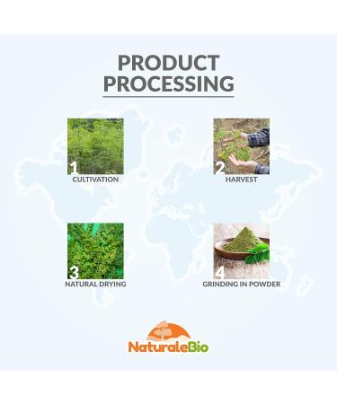 Organic Moringa Oleifera Leaf Powder 1kg - Premium Quality Bio Natural Pure NaturaleBio - Pack of 1 - Buy Online on GoSupps.com