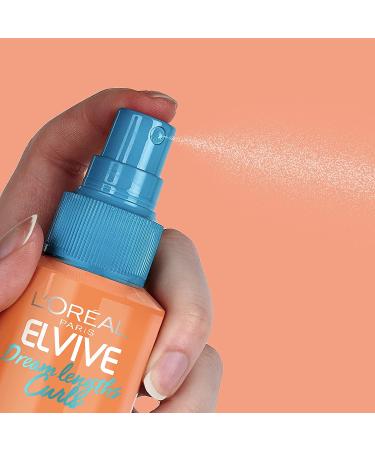 L'Oreal Paris Elvive Dream Lengths Curls Refresh and Reshape Leave-In Spray 4.4 fl oz | Paraben-Free with Hyaluronic Acid and Castor Oil | For Wavy to Coily Hair - Buy Online on GoSupps.com