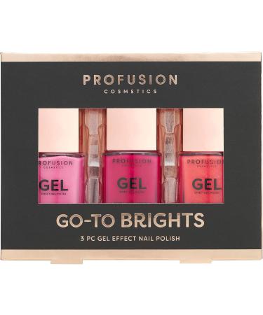 Profusion Cosmetics Go To Brights Gel Effect Nail Polish for Long Wearing Shades Quick Dry Gel Nail Polish with Glossy Finish Gel Raise Your Beauty Routine with Premium Beauty Tool - Buy Online on GoSupps.com