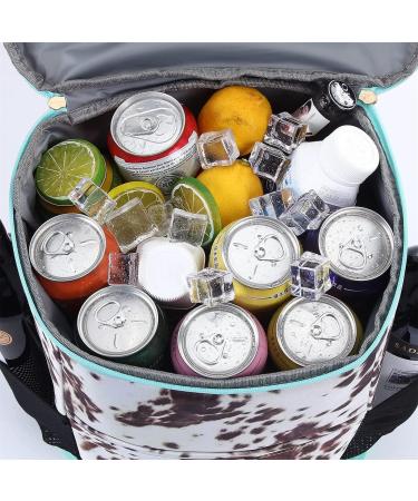 Leopard Print Women's Cooler Backpack | Leak Proof & Lightweight Lunch Bag with Cooler Compartment | Ideal for Hiking, Camping & Wine | 24-Can Capacity | Nainiu - Buy Online on GoSupps.com