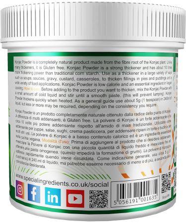 Premium Quality Konjac Gum Powder (Konjac Glucomannan) 500g - Vegan, Non-GMO, Gluten-Free in Recyclable Container - Buy Online on GoSupps.com