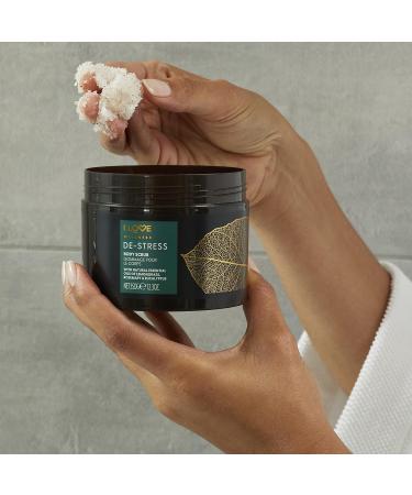 I Love Wellness De-Stress Body Scrub - Natural Essential Oils of Lemongrass Rosemary & Eucalyptus Vegan Exfoliator for Clear Skin - 350G - Buy Online on GoSupps.com
