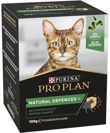 PRO PLAN Cat Natural Defences Supplement | Immune Health Support for Adult & Senior Cats | Boosts Antibody Production with Postbiotics | 120g Powder - Buy Online on GoSupps.com