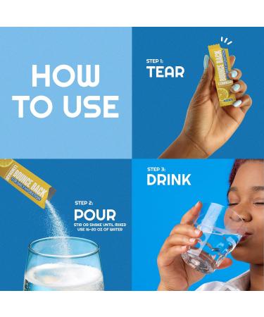 Daily Hydration Electrolyte Packets - Keto Friendly Organic Zero Sugar 5 Calories - Lemonade Flavor (16 Servings - Buy Online on GoSupps.com