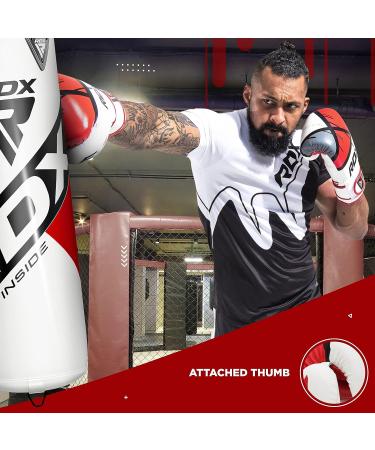 RDX EGO Boxing Gloves 14oz - Maya Hide Leather | Ventilated Sparring & Training Mitts for Men, Women | Muay Thai, Kickboxing, MMA | Heavy Bag Workout Pads - Buy Online on GoSupps.com
