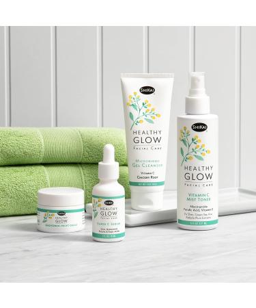 ShiKai Healthy Glow Microbiome Gel Face Cleanser - Vitamin C Daily Face Wash for Even Skin Tone | Hydrating & Gentle 4oz - Buy Online on GoSupps.com