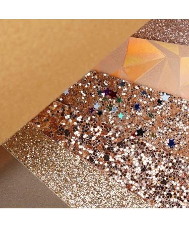 7-Piece Rose Gold Series Leather Sheets Set for DIY Crafts - Sparkle Glitter and Holographic Faux Leather Fabric (8x12 Inch) - Buy Online on GoSupps.com