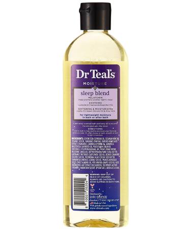 Dr Teal's Melatonin Essential Oil Moisturizing Bath & Body Oil 8.8oz - Deeply Hydrating Formula - Buy Online on GoSupps.com