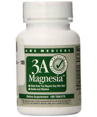 Lane Medical 3A Magnesia - 100 Tablets